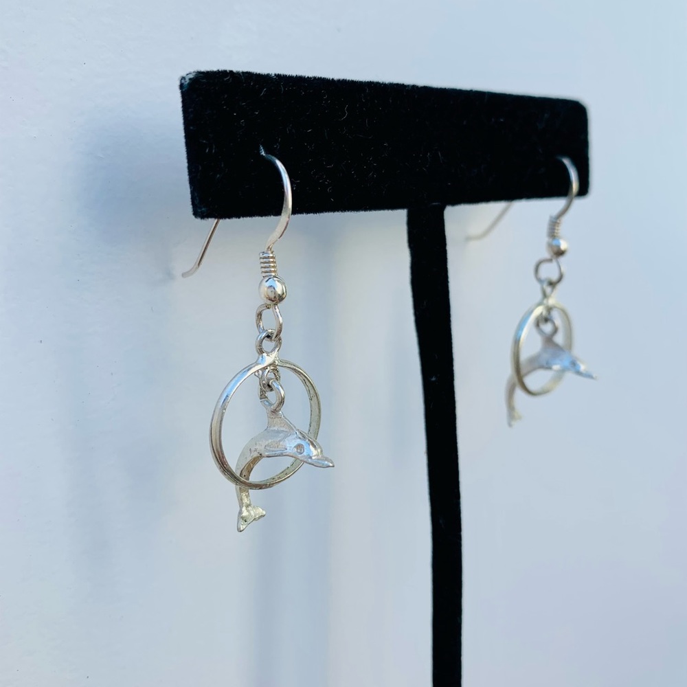 Dolphin Drop Earrings